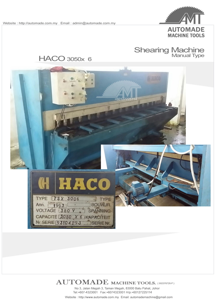 Shearing Machine Haco